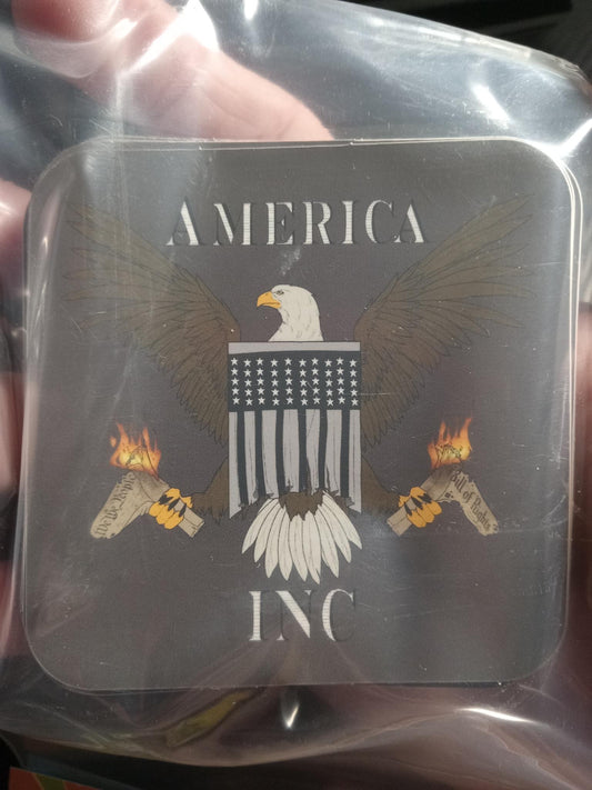 America Inc Logo Sticker 3x3